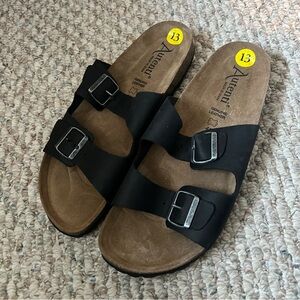 Alicenti Black Men's Sandals